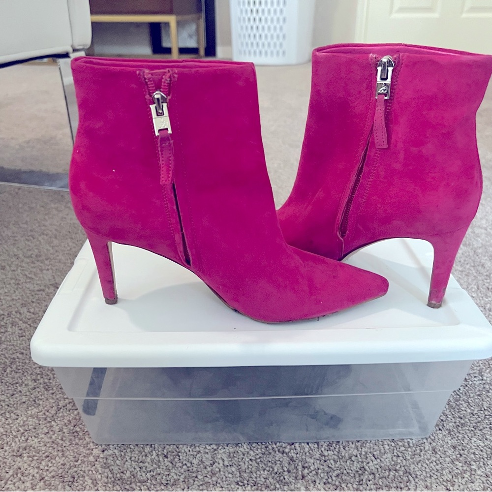 Hot Pink Sam Edelman Ankle Boots